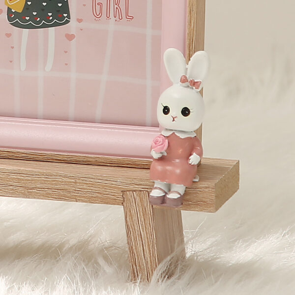 Bunny Decor Photo Frame (Cute Wooden Stand Frame) - Image 4