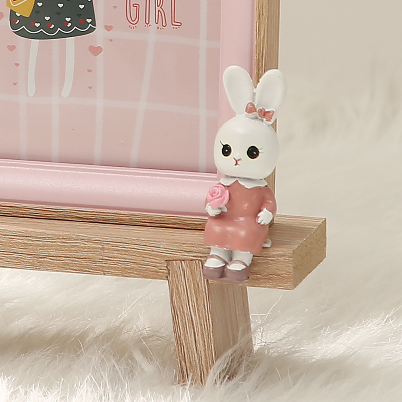 Bunny Decor Photo Frame (Cute Wooden Stand Frame) - Image 4