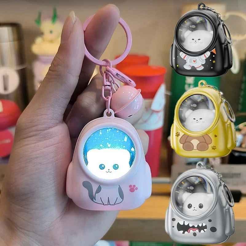 Cat Bag Key Ring (Cute 3D Cat Keychain with Light) - Image 5