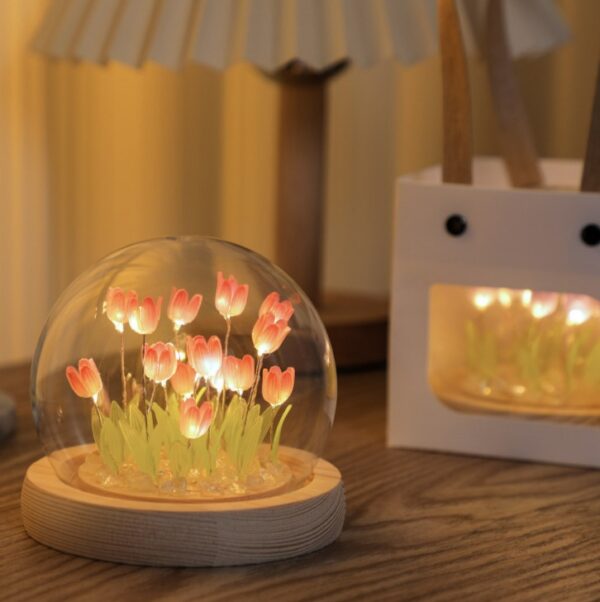 Tulip Lamp – USB Connected Elegant Mood Light for Bedroom & Home Decor - Image 2