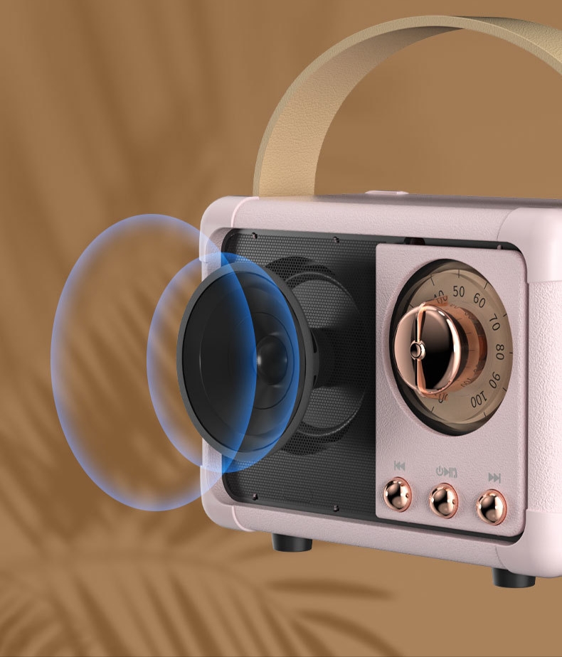HM11 Retro Mini Bluetooth Speaker – 3W, Vintage Design, Portable Wireless Speaker - Image 4