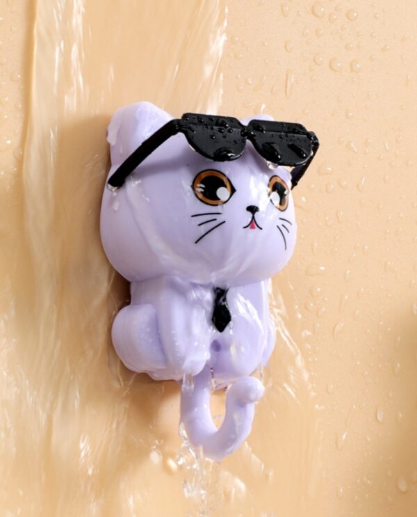 Cool Cat Wall Hook (Self-Adhesive, Waterproof Hanger) - Image 2