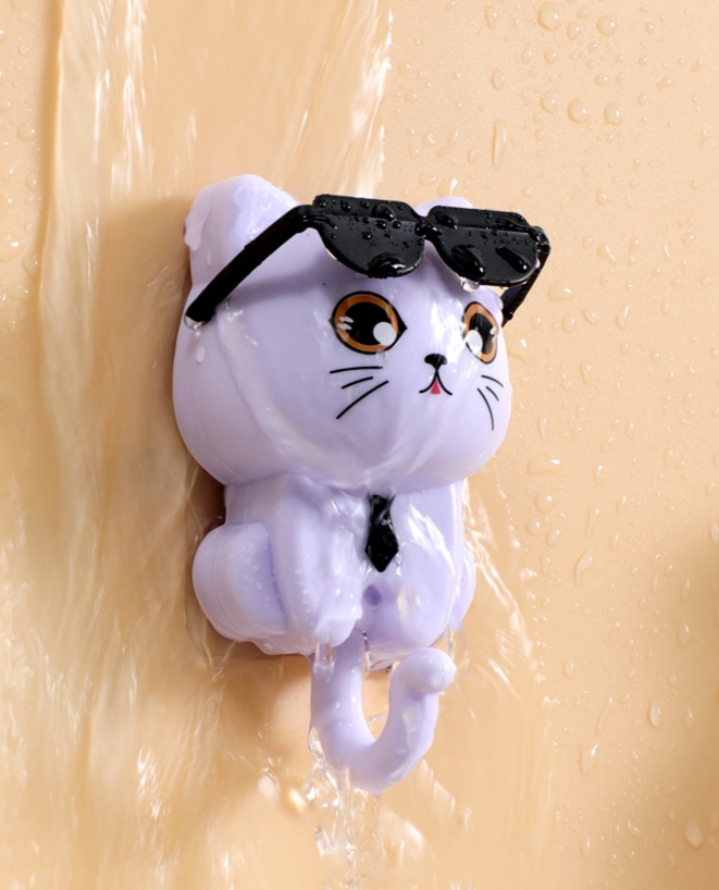 Cool Cat Wall Hook (Self-Adhesive, Waterproof Hanger) - Image 2