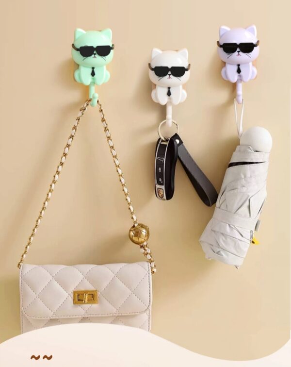 Cool Cat Wall Hook (Self-Adhesive, Waterproof Hanger) - Image 7