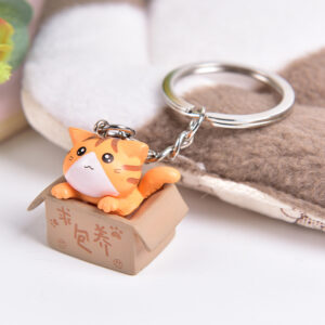 Creative Cartoon Kitten Keychain Pendant - PVC Cat Bag Pendant