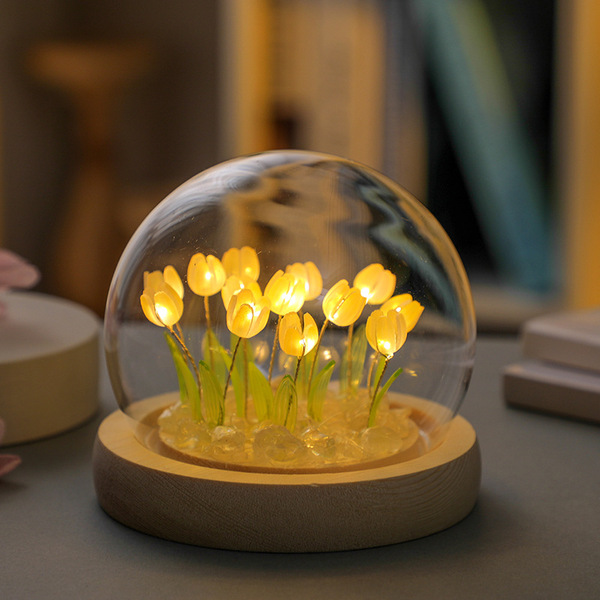 Tulip Lamp – USB Connected Elegant Mood Light for Bedroom & Home Decor