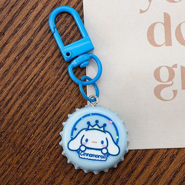 Cartoon Bottle Cap Key Ring (Set of 6 Variants) - Image 8