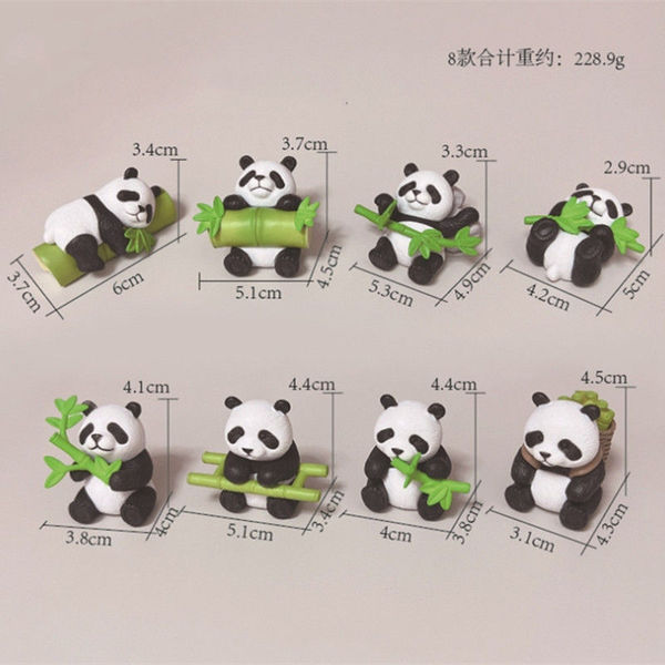 Mini Panda Figurine Set – Cute Decorative Panda - Image 8