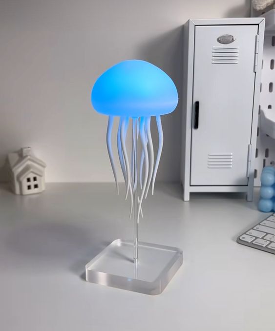 Jellyfish Mood Lamp – Soothing LED Light, Relaxing Decorative Table Lamp - Image 3