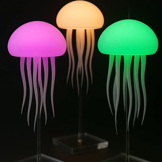 Jellyfish Mood Lamp – Soothing LED Light, Relaxing Decorative Table Lamp - Image 6
