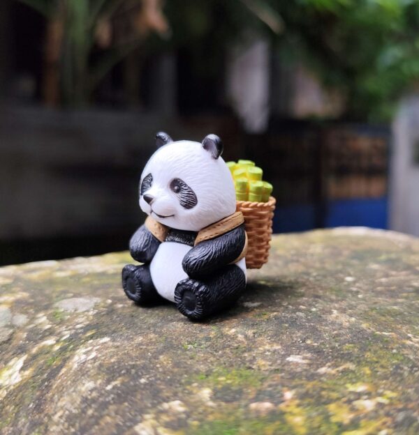 Mini Panda Figurine Set – Cute Decorative Panda - Image 5