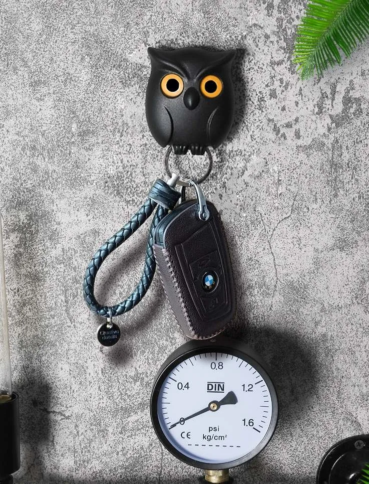 Night Owl Key Holder (Wall Mounted Cute Hanger) - Image 2
