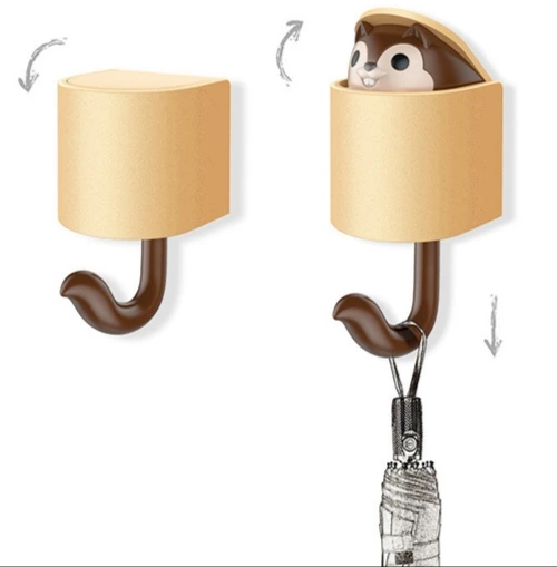 Cute Hidden Rabbit Wall Hook (Self-Adhesive Hanger) - Image 2