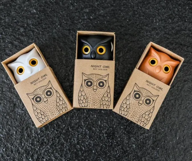 Night Owl Key Holder (Wall Mounted Cute Hanger) - Image 3